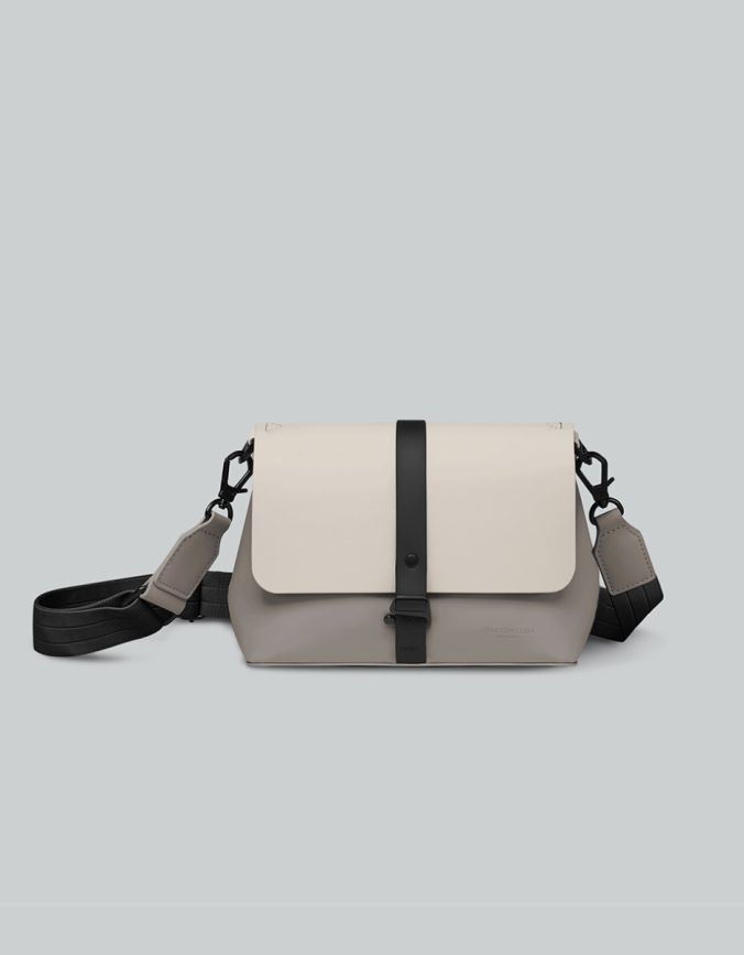 Spl&auml;sh Crossbody Bag 米灰拼色