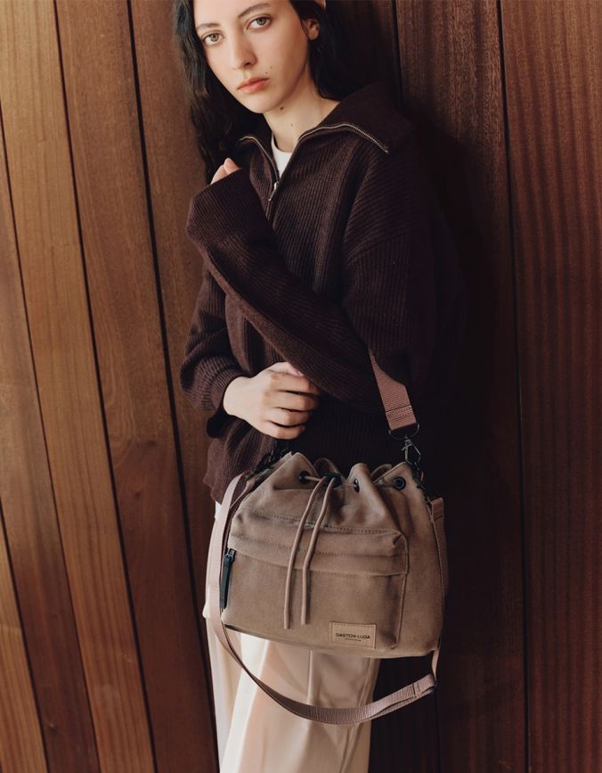 Spl&auml;sh Bucket Crossbody -  Weave 热褐色