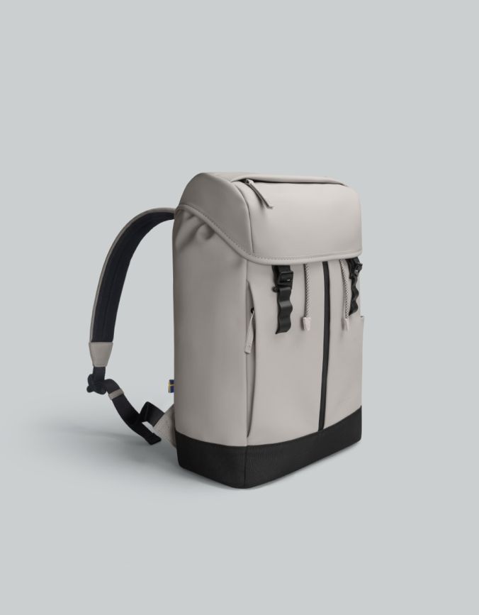 Spl&auml;sh Front-Zip Backpack 15 浅灰褐