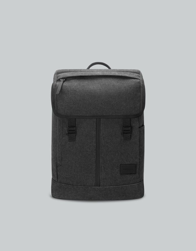 Spl&auml;sh Front-Zip Backpack 15 水洗石墨黑